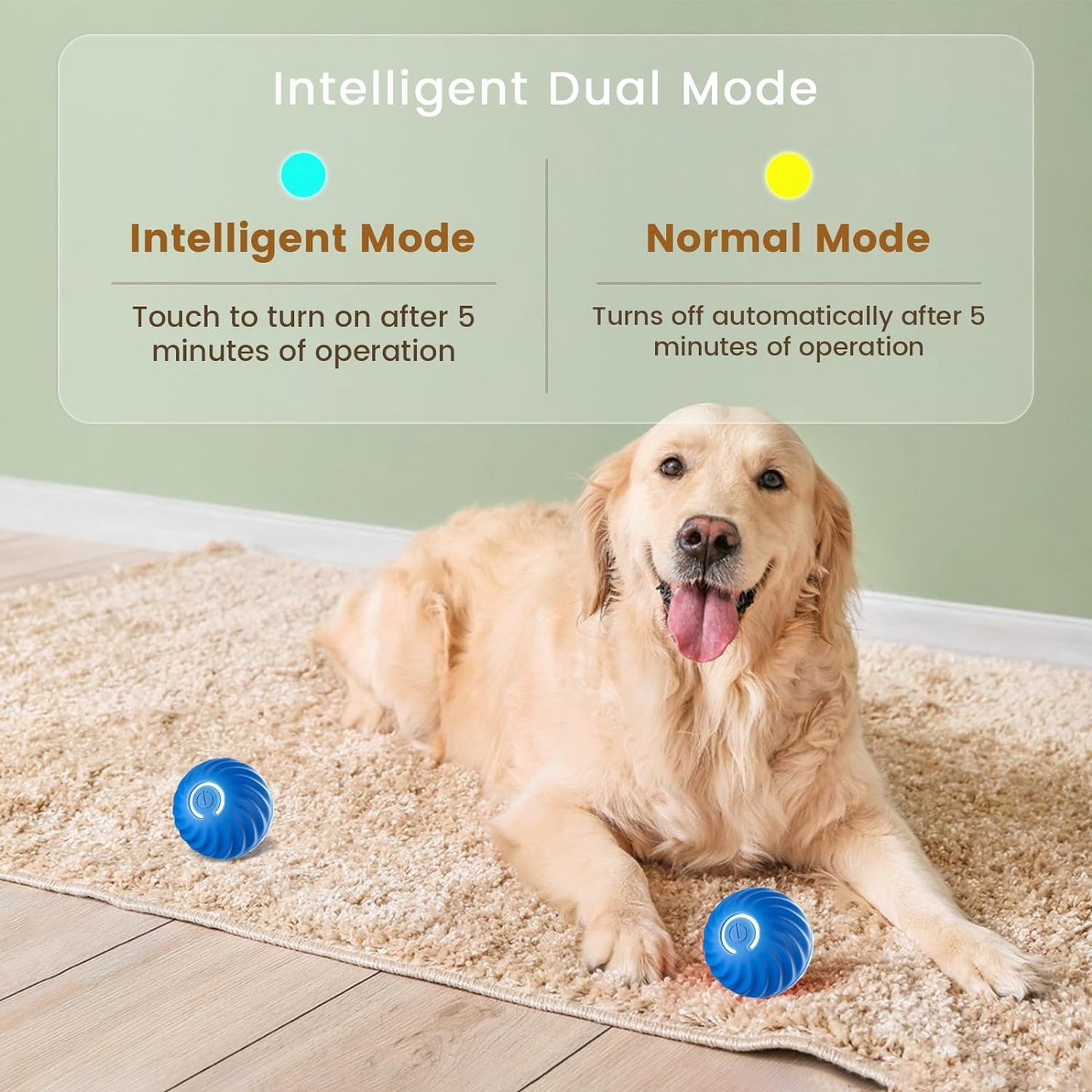 Automatic Smart Moving Ball 🎾 (Dog Toy)