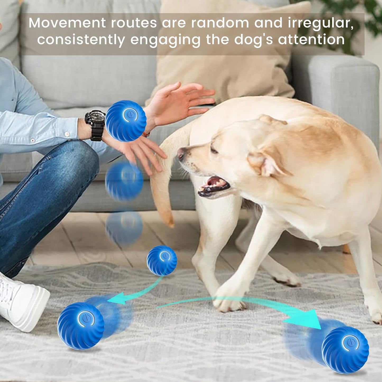 Automatic Smart Moving Ball 🎾 (Dog Toy)