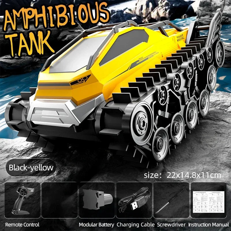 RC Amphibious Tank Car 🏎️