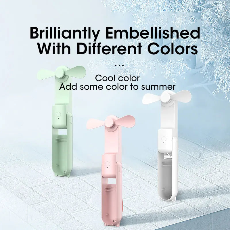 Foldable Mini Electric Fan 🌬️ 🧊