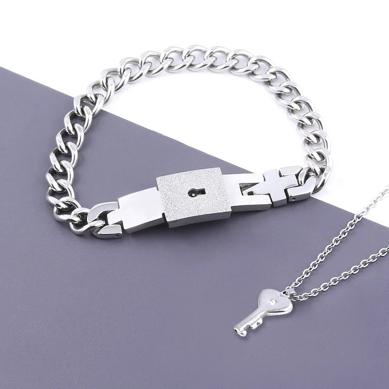 Lock & Key Couples Jewelry š ā¤ļø