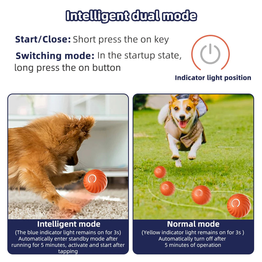 Automatic Smart Moving Ball 🎾 (Dog Toy)