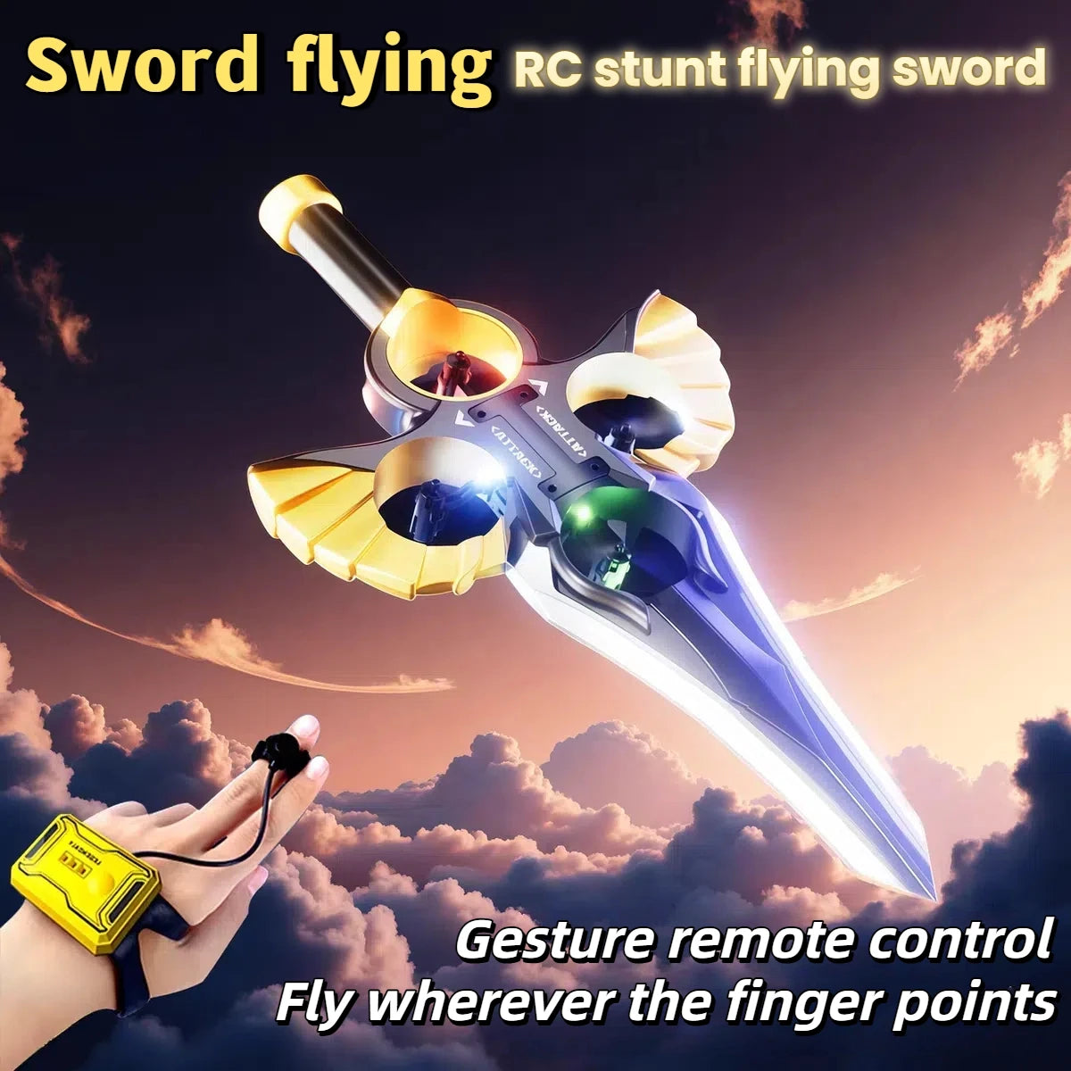Gesture Control Flying Sword Drone 🗡️