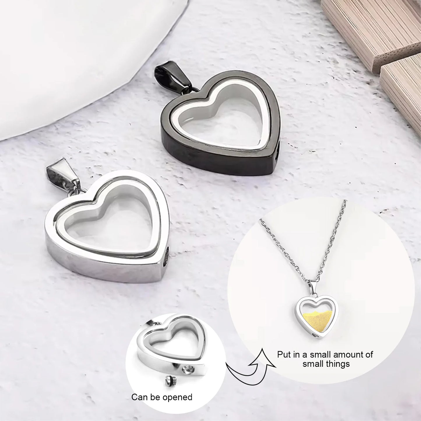 Forever Close Heart Urn Necklace ๐ ๐ฅน