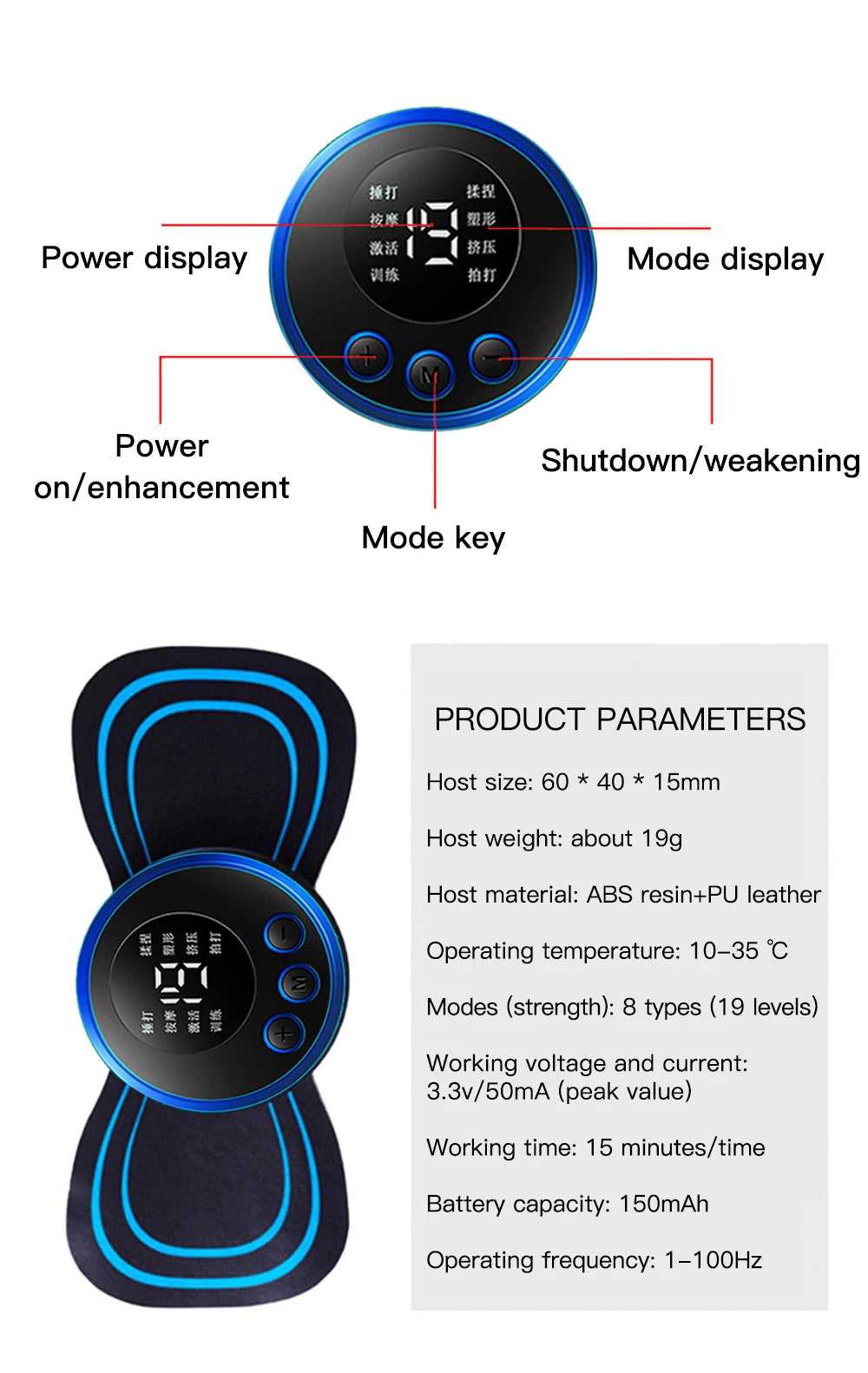 Mini Electric Massager Pads 🚀 💪