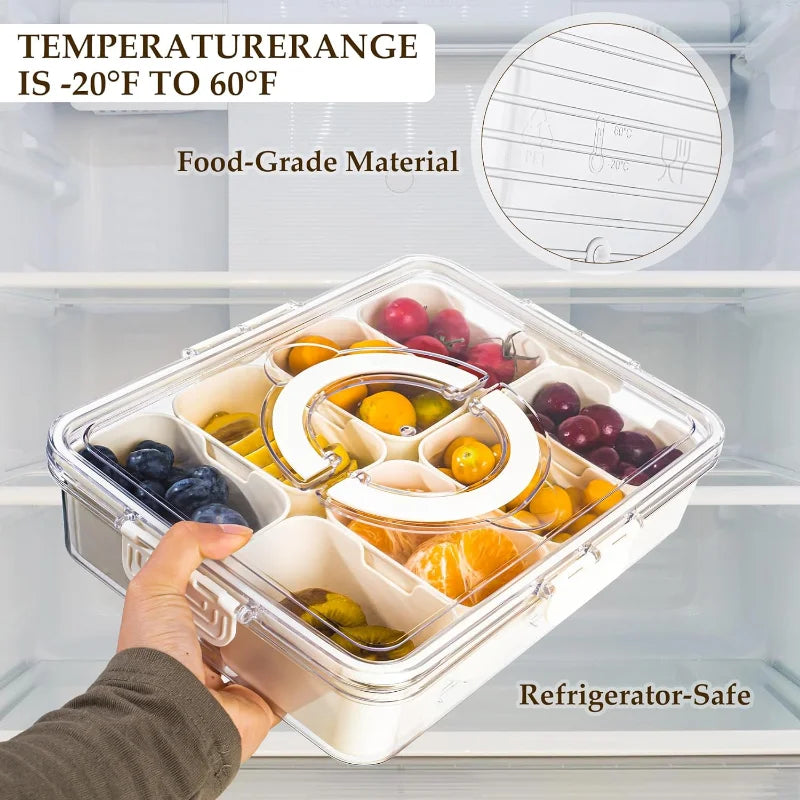 8 Grid Divided Snack Box ๐