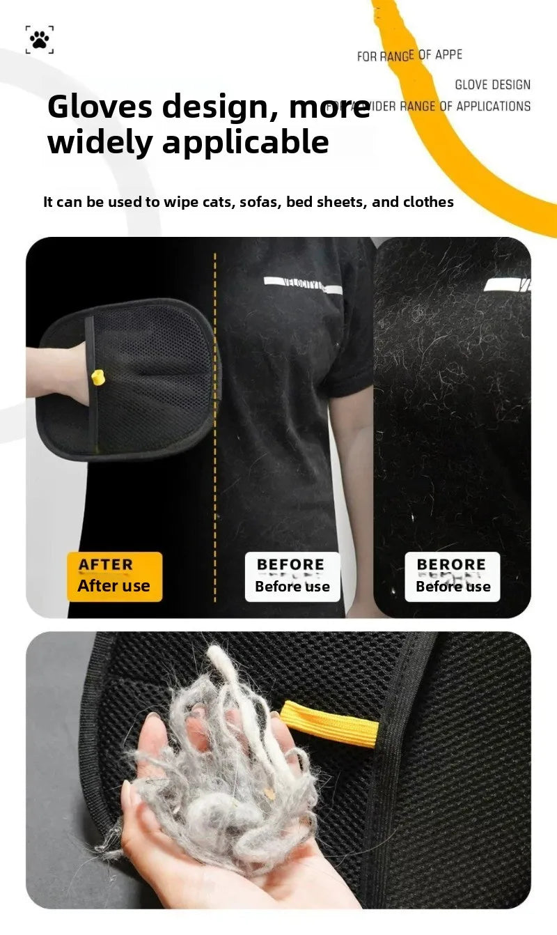 FurSwipe™ 🧲 🐱 Electrostatic Hair Remover Mitt