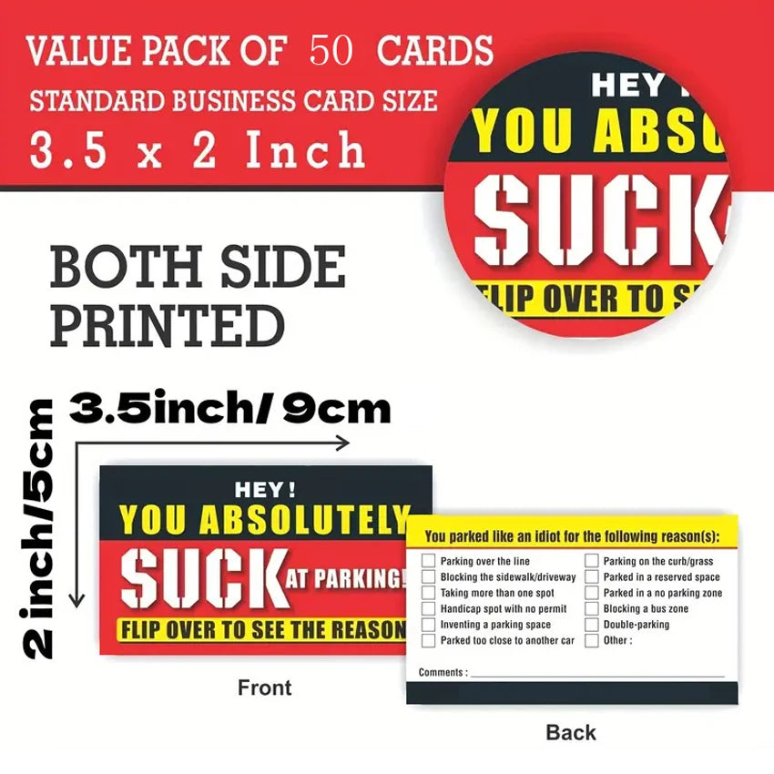 Bad Parking Cards ๐
ฟ๏ธโ๏ธ