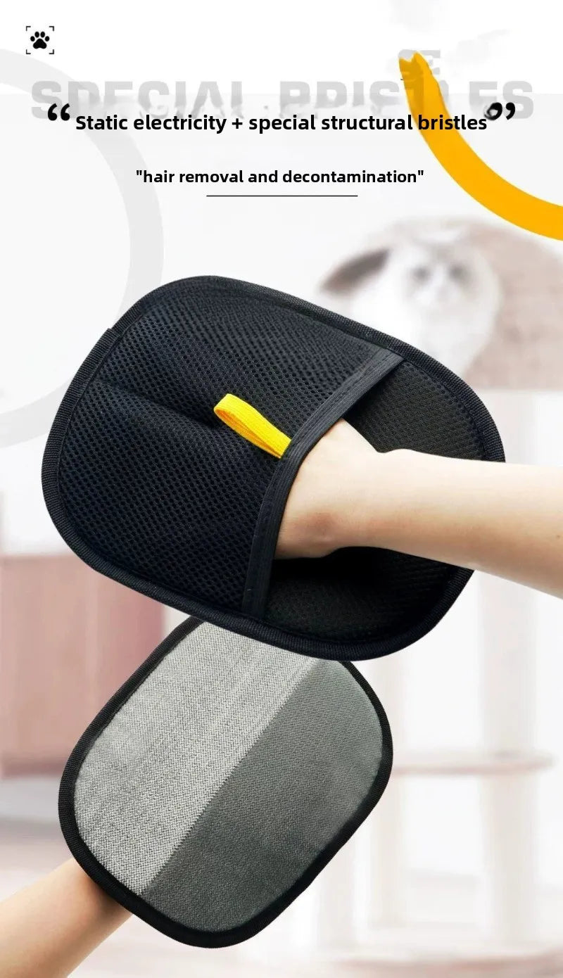 FurSwipe™ 🧲 🐱 Electrostatic Hair Remover Mitt