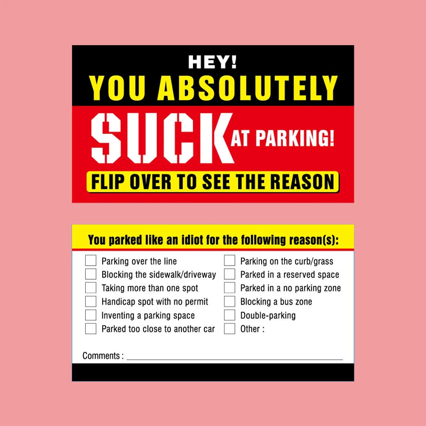 Bad Parking Cards ๐
ฟ๏ธโ๏ธ
