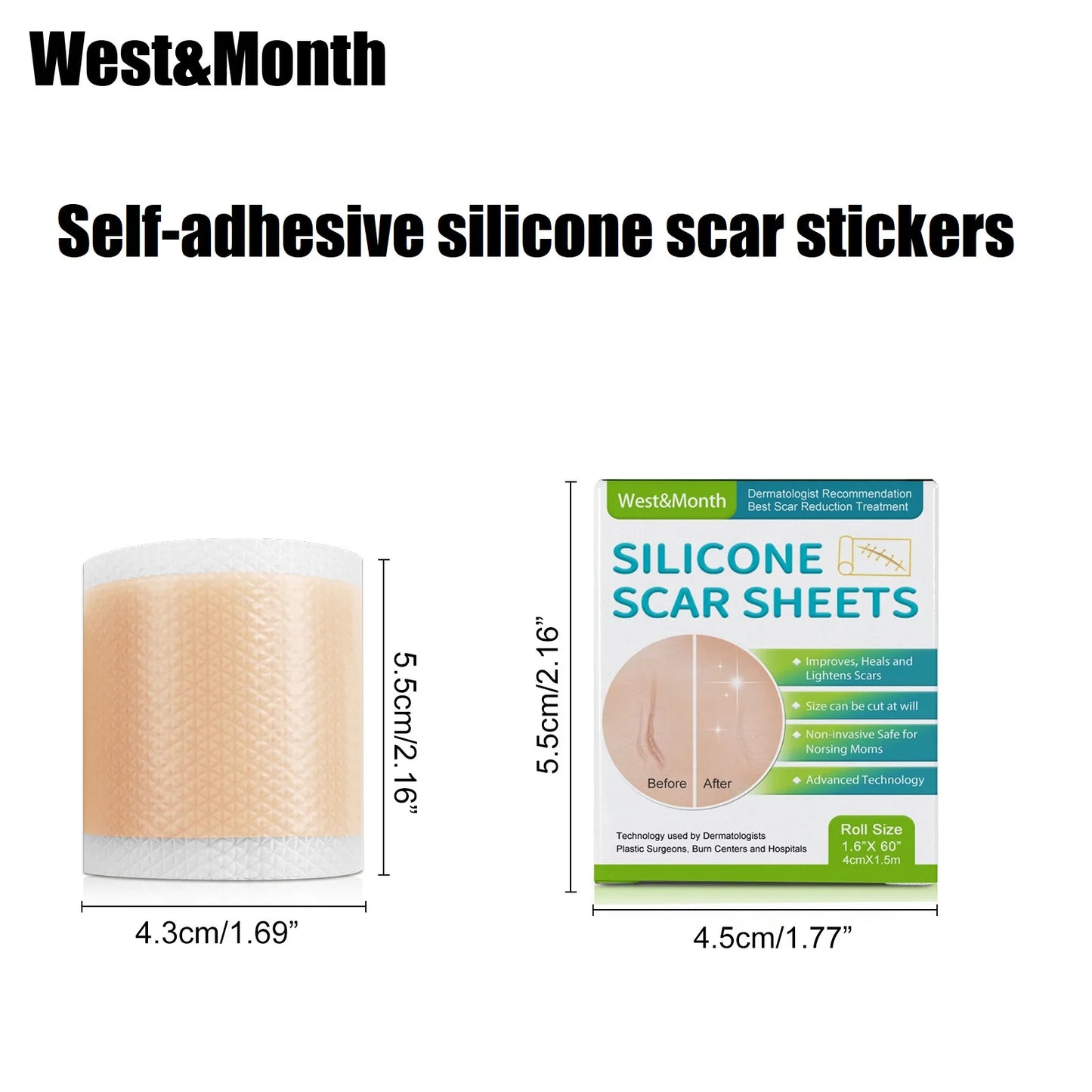 ClearSkin Strip™ ✨ Hydrocolloid or Silicone Roll for Acne, Pimples & Scars