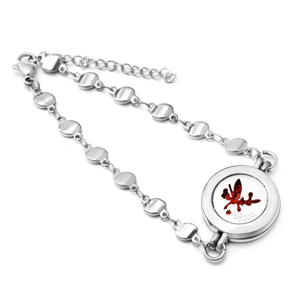 Heart-Shaped ❤️ Aromatherapy Scent Diffuser Bracelet 💎 🌹