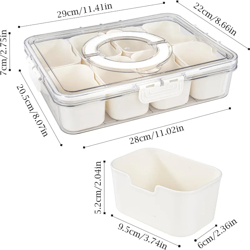 8 Grid Divided Snack Box ๐