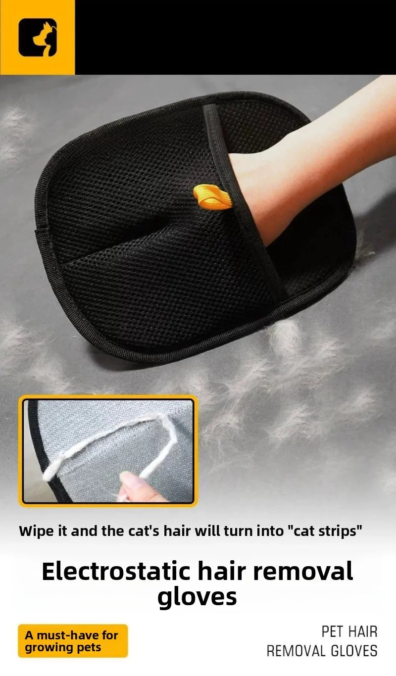 FurSwipe™ 🧲 🐱 Electrostatic Hair Remover Mitt