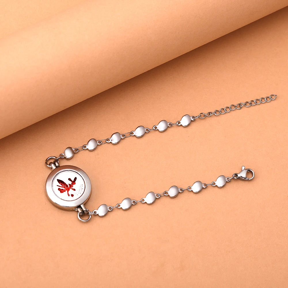 Heart-Shaped ❤️ Aromatherapy Scent Diffuser Bracelet 💎 🌹