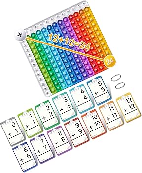 Math Bubble Board & Flash Card Set 🧠