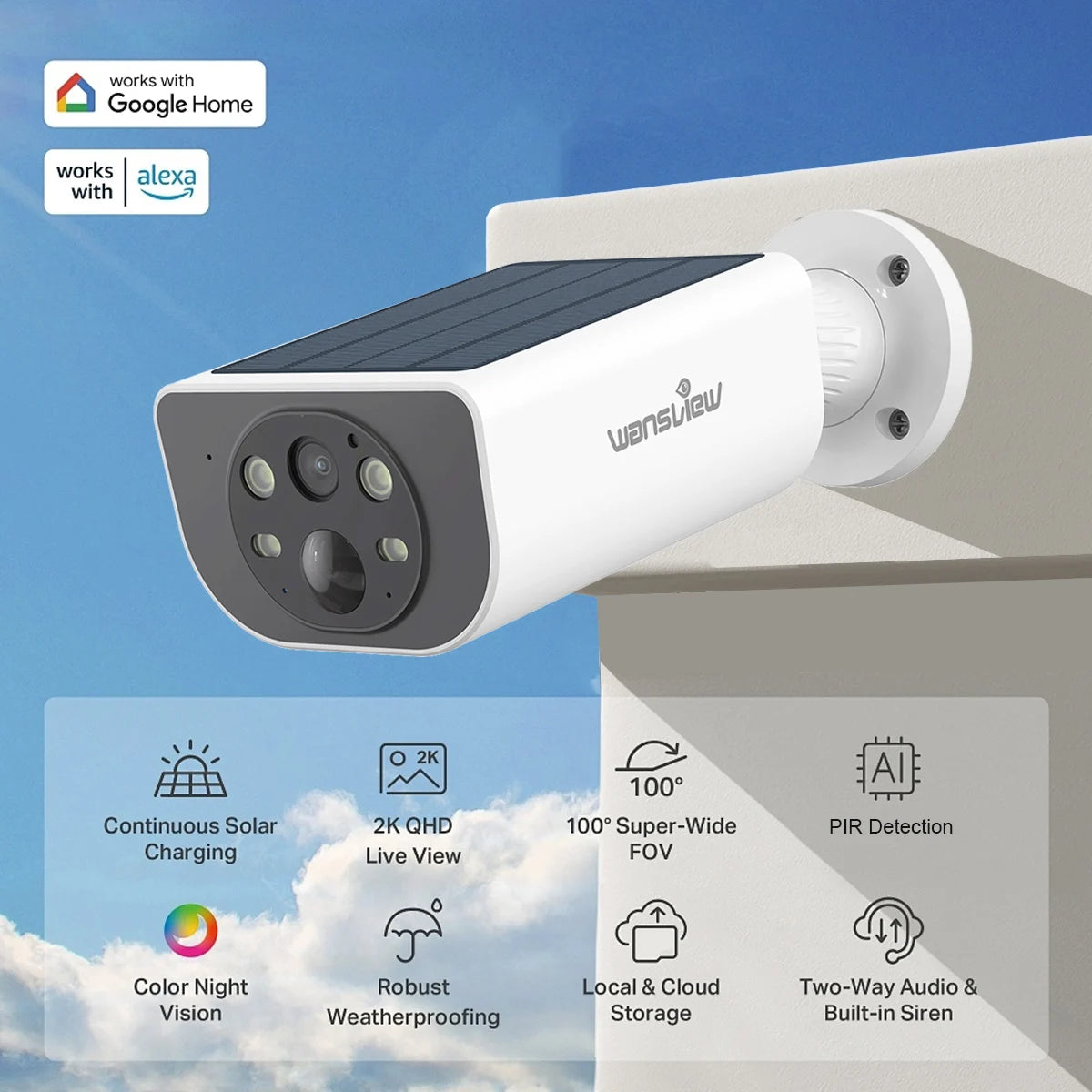 Solar Security Camera 📷 🔒