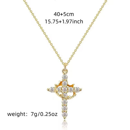 Christian Cross Pendant Necklace ✝️ 💎