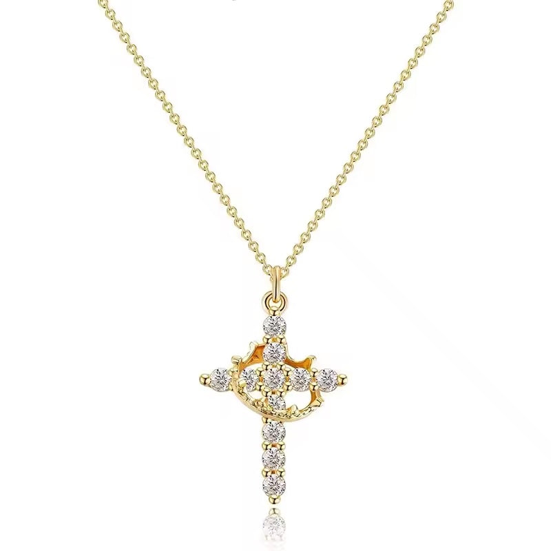 Christian Cross Pendant Necklace ✝️ 💎