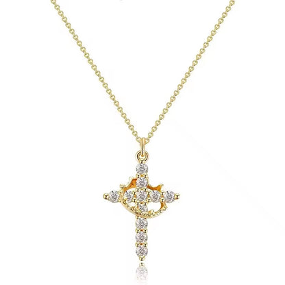 Christian Cross Pendant Necklace ✝️ 💎
