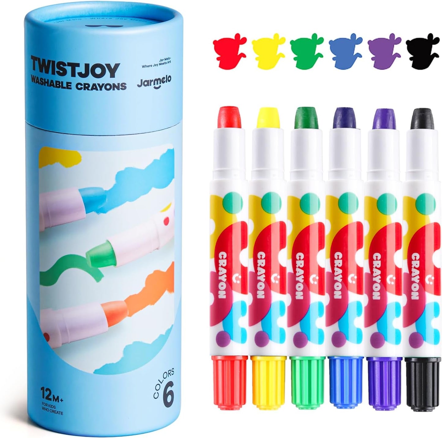 SilkyTwist Washable Crayons 🖍️