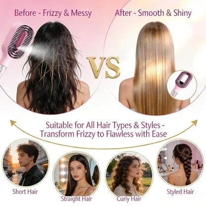 Galaxy Mist Detangle Brush™ – 2-in-1 Spray & Smooth Tool 💫 🪮