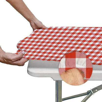 PicnicPerfect Tablecloth & Bench Cover Set 🌳🧺