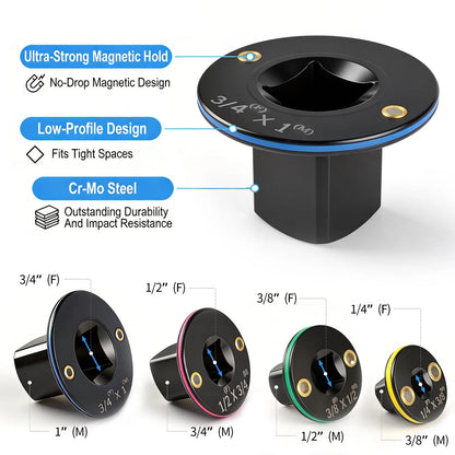 TorqueLink 🔩 Magnetic Impact Socket Adapter Kit