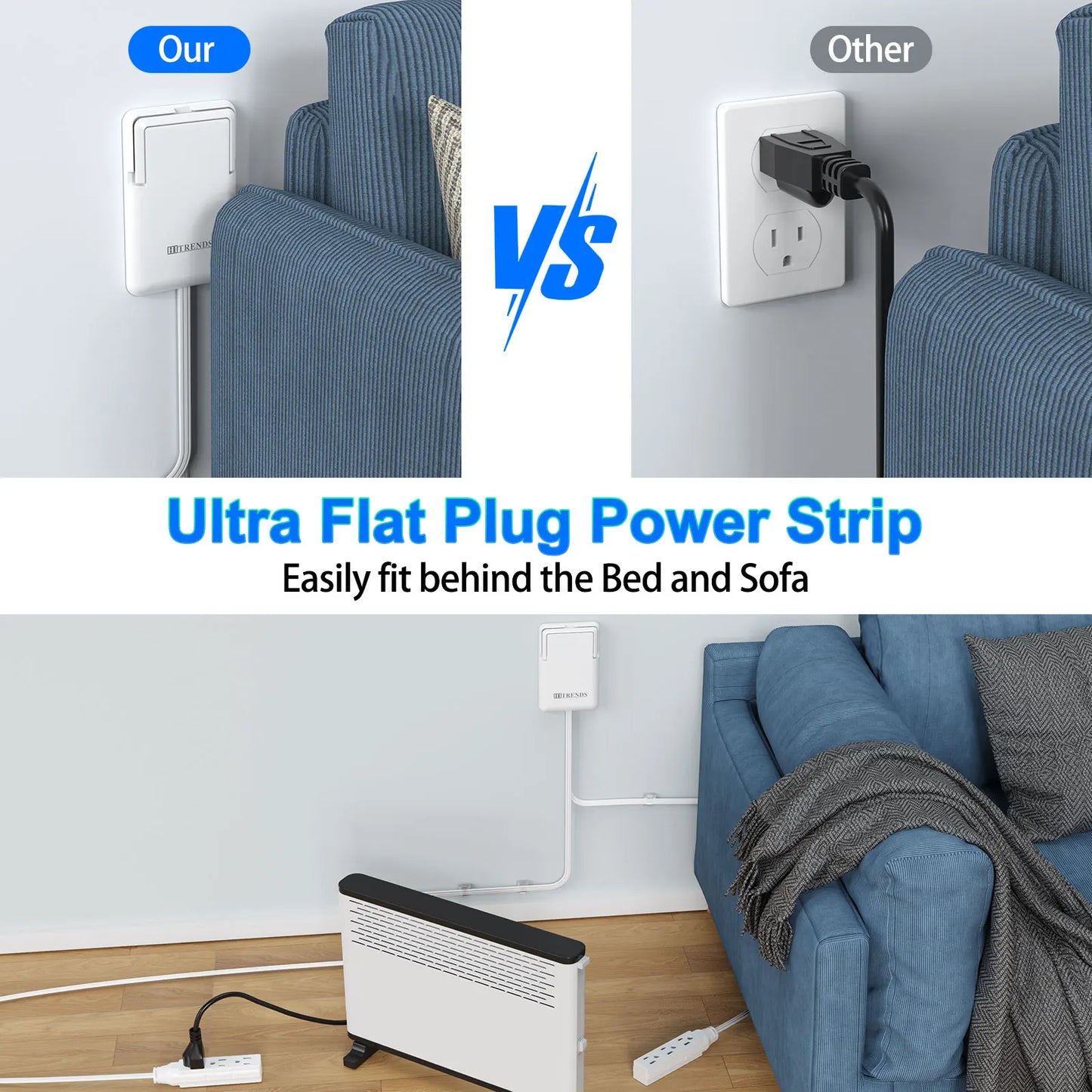 Slim Socket Extension Cord 🔌