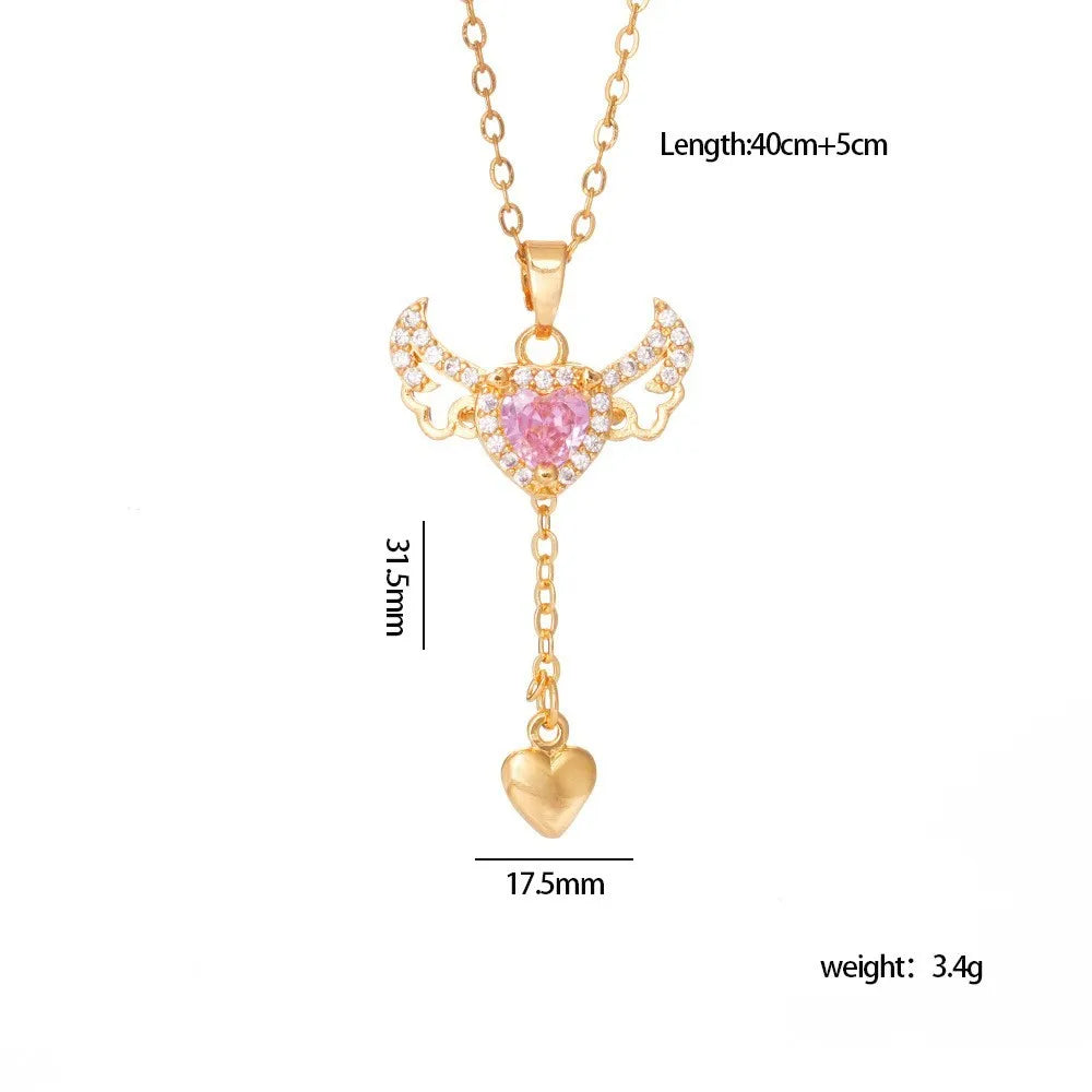 Angel Wings Movement Necklace 💖🪽