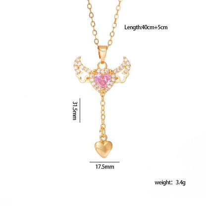 Angel Wings Movement Necklace 💖🪽
