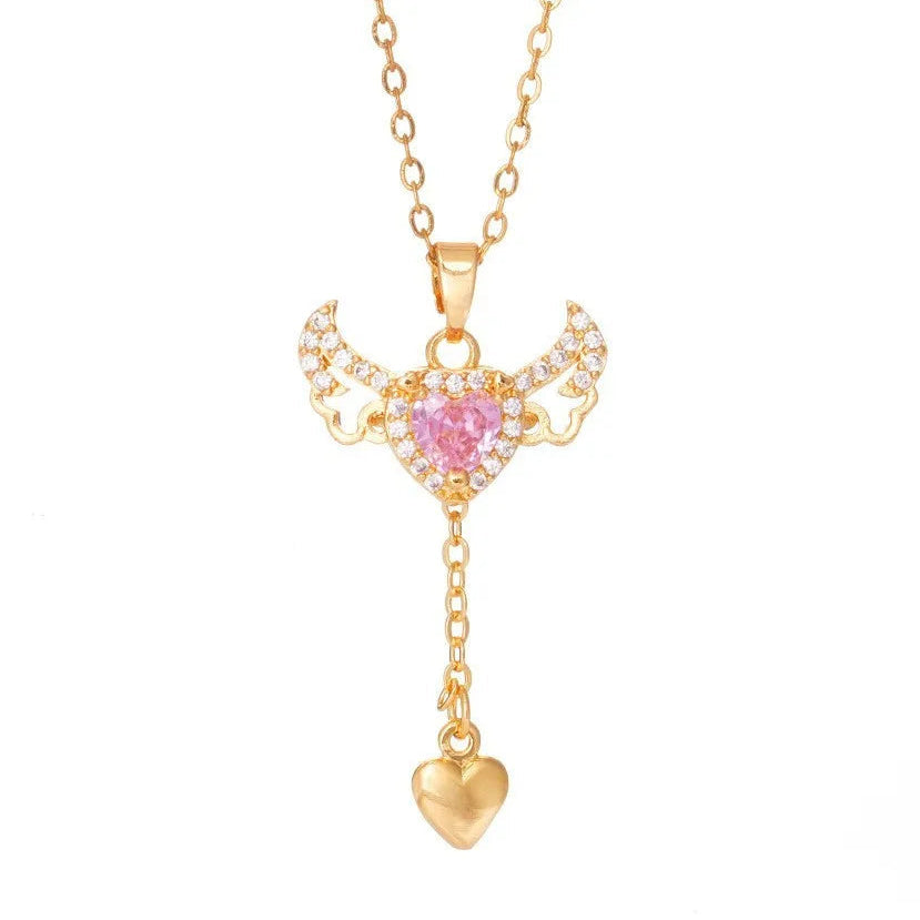 Angel Wings Movement Necklace 💖🪽
