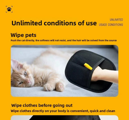 FurSwipe™ 🧲 🐱 Electrostatic Hair Remover Mitt