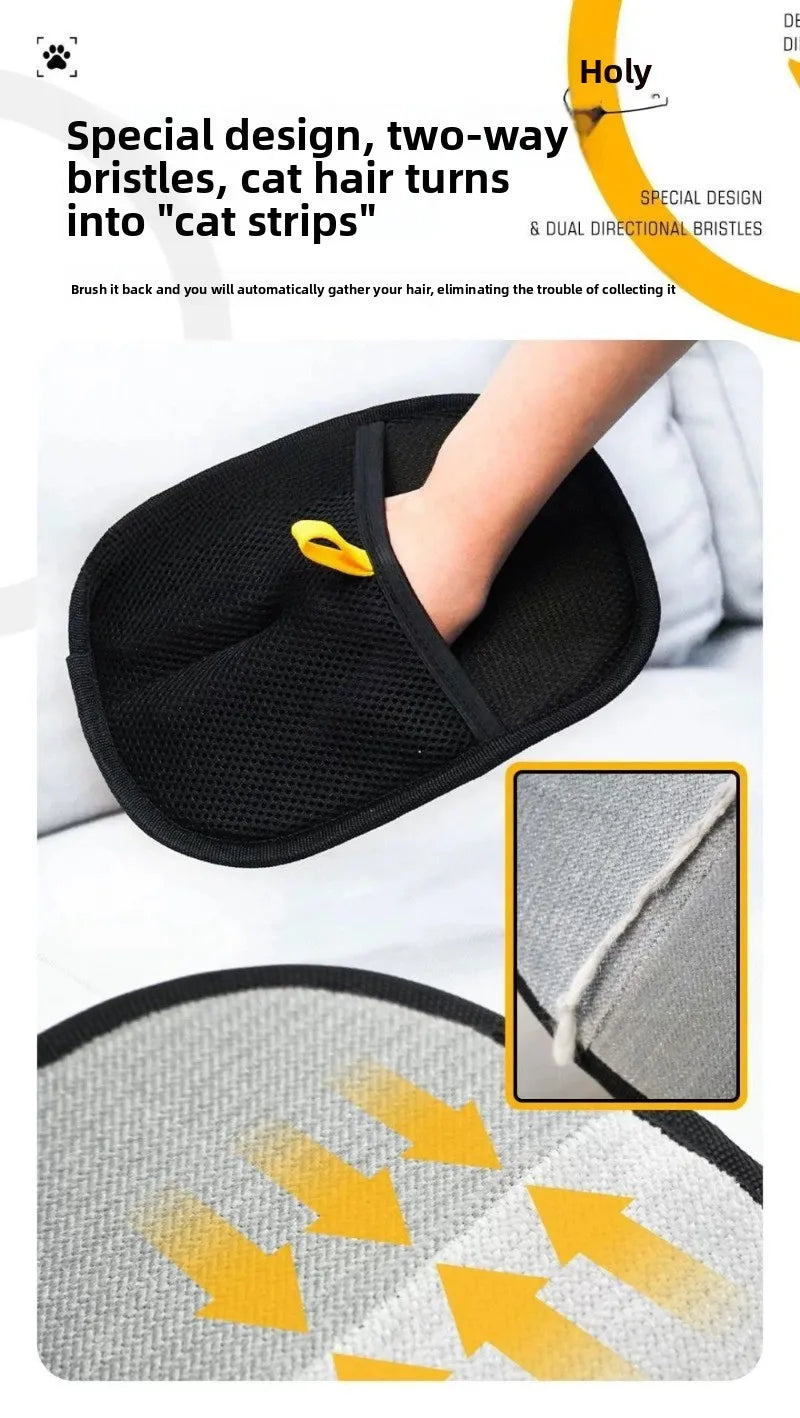 FurSwipe™ 🧲 🐱 Electrostatic Hair Remover Mitt