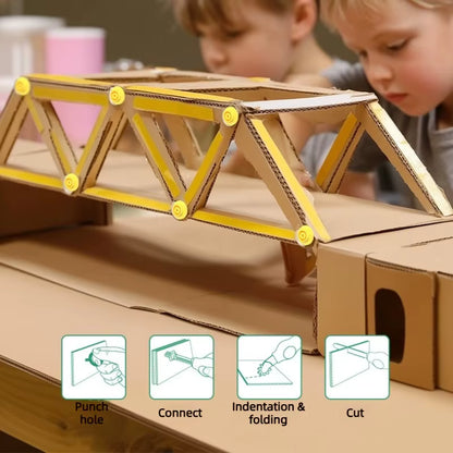 BuildCraft Kids™ DIY Cardboard Construction Kit 🛠️📦