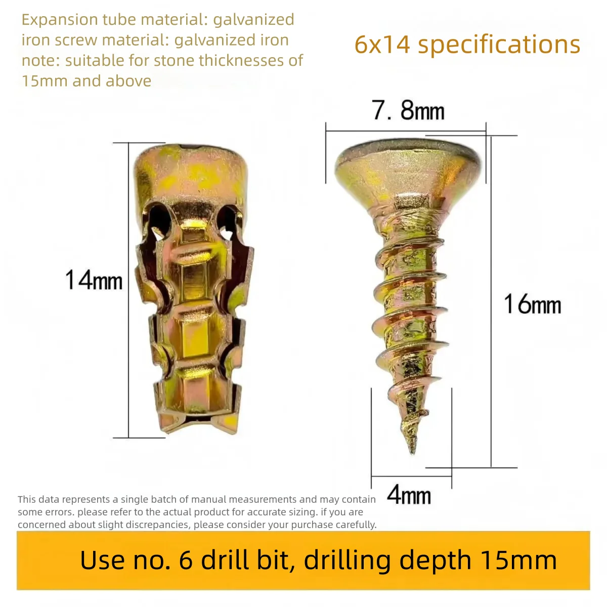 Expansion Anchor Screws 🔩