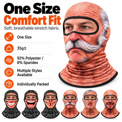 Funny Face Balaclava 🤣 👴🏻