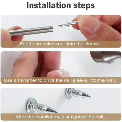 NoTrace™ Double-Headed Wall Fixing Nails 🔨