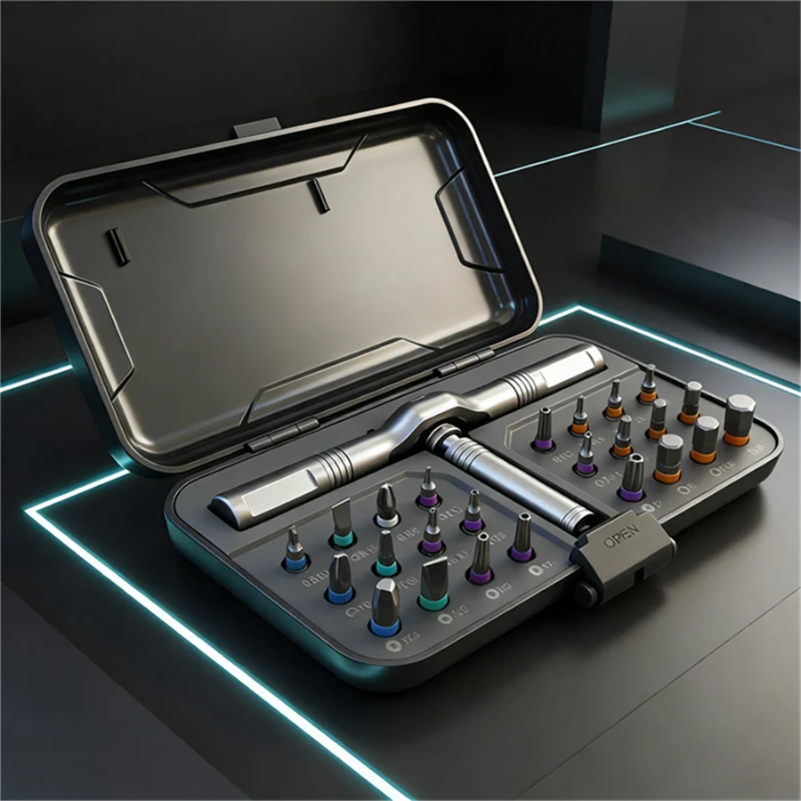 24-in-1 Magnetic Ratchet Screwdriver Set 🔧