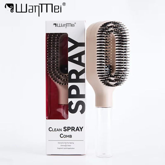 Galaxy Mist Detangle Brush™ – 2-in-1 Spray & Smooth Tool 💫 🪮