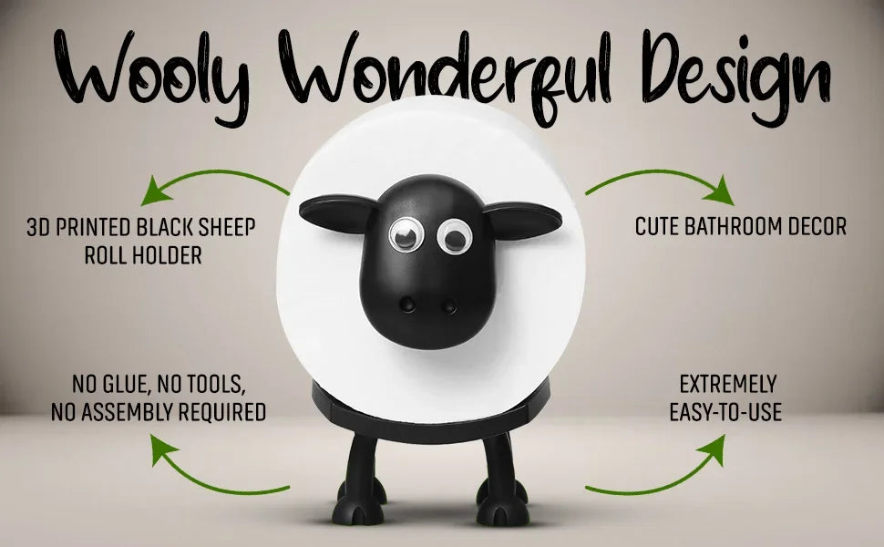 Baa-throom Buddy™ Sheep Toilet Paper Holder 🐑 🧻