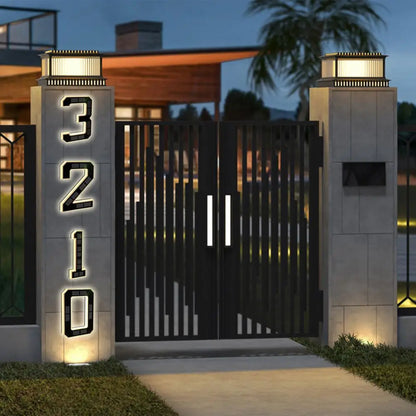 Solar Powered LED House Number Light ☀️ 💡