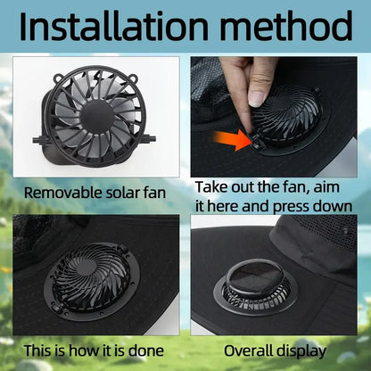 SolarBreeze Fan Hat ☀️🧢🌬️