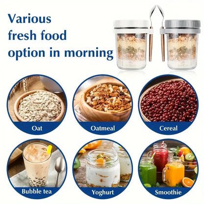 Overnight Oats Glass Jars 🫙
