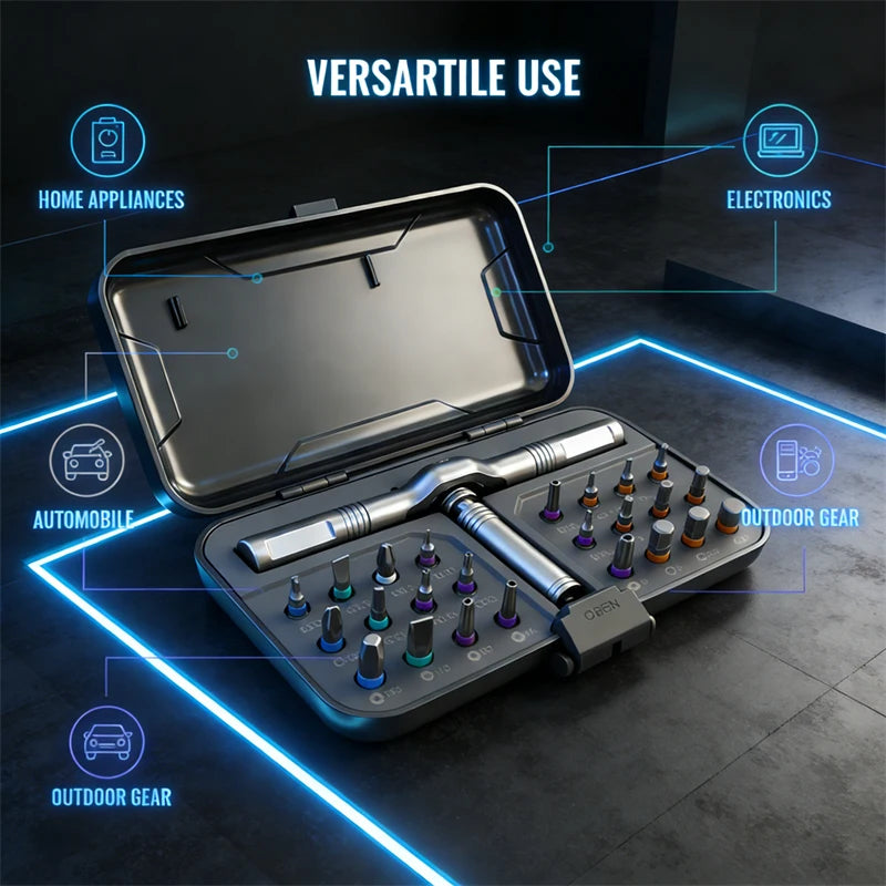24-in-1 Magnetic Ratchet Screwdriver Set 🔧
