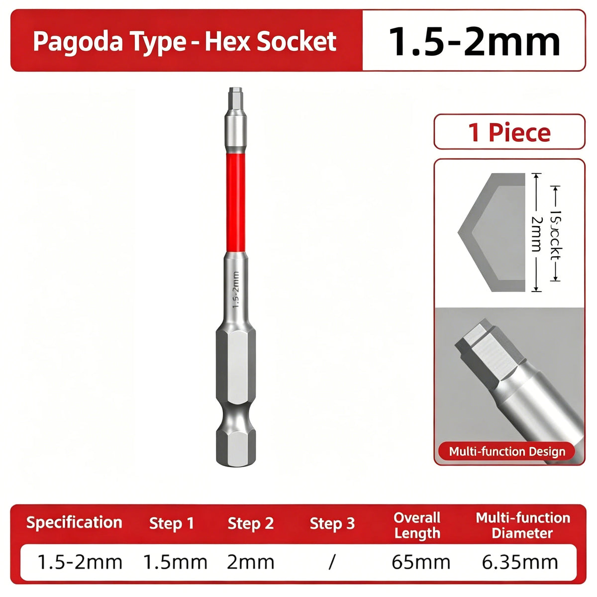 MagHex Multi-Step Magnetic Allen Bit Set 🧲