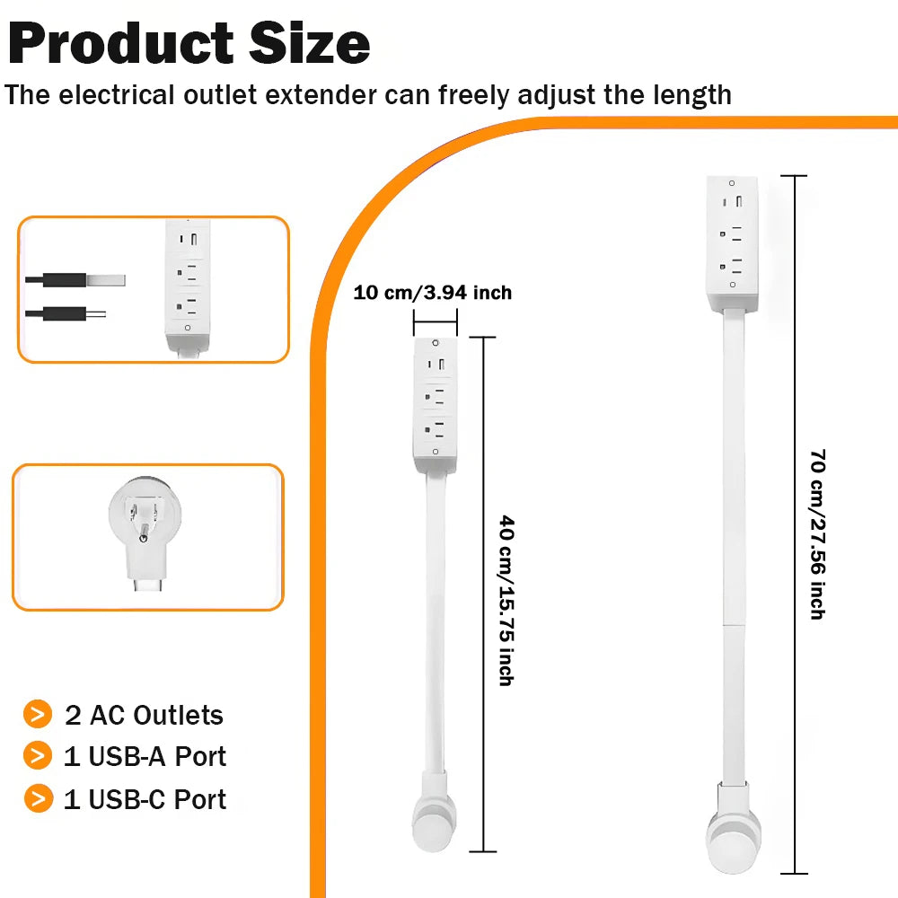 Adjustable Power Outlets Adjustable Electrical Outlet Extender 🔌 – Galactic Goods