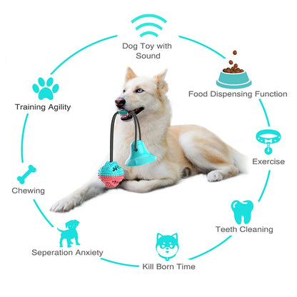 Suction Cup Rope Dog Toy/Treat Feeder 🦴 (For Large Dogs)