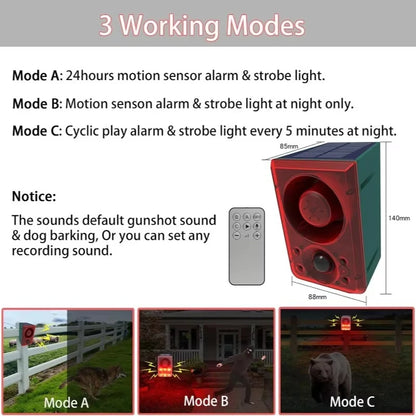 SolarGuard Pro™ 130dB Motion Alarm 🚨