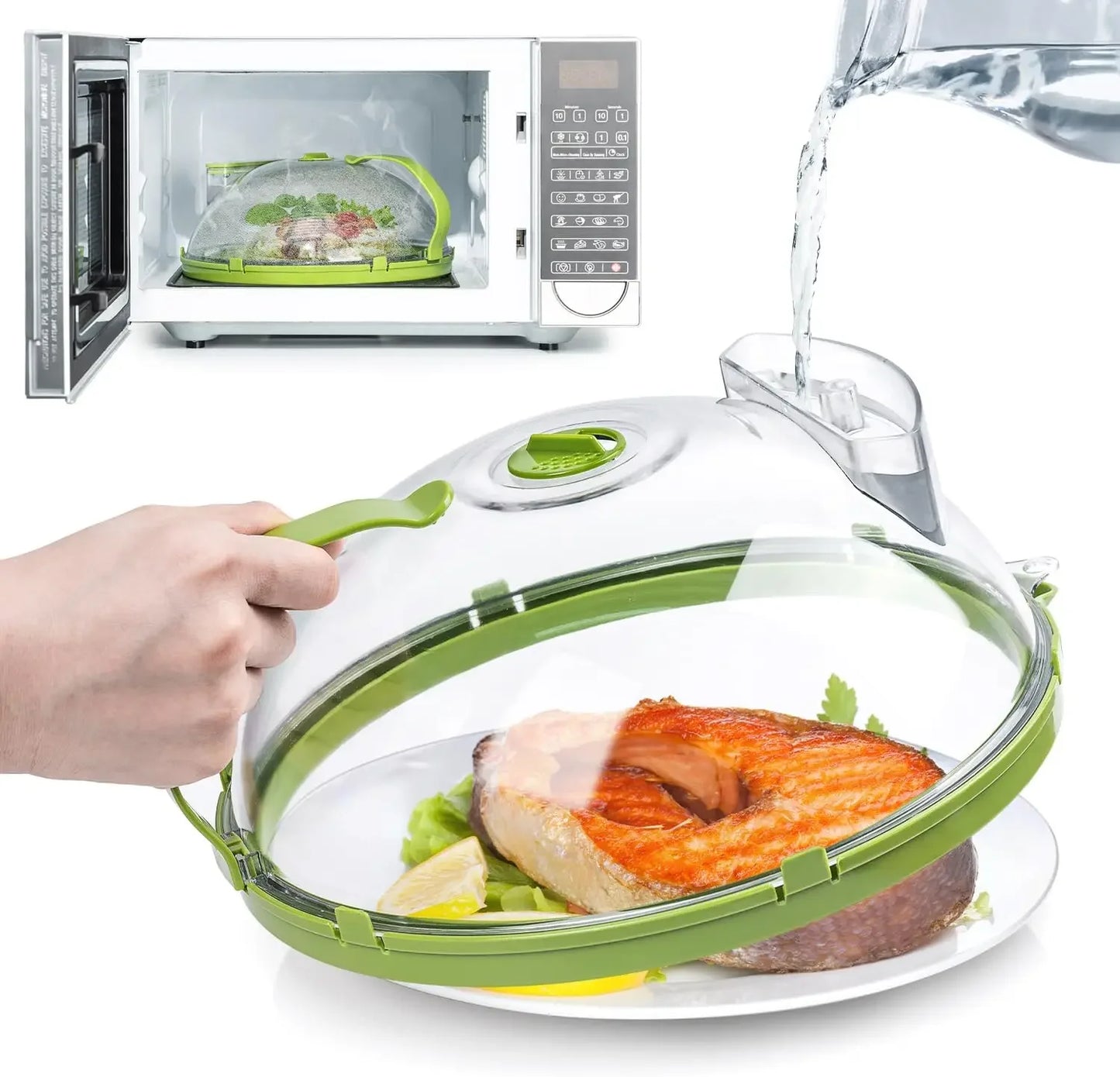 SteamGuard Microwave Cover 🍽️